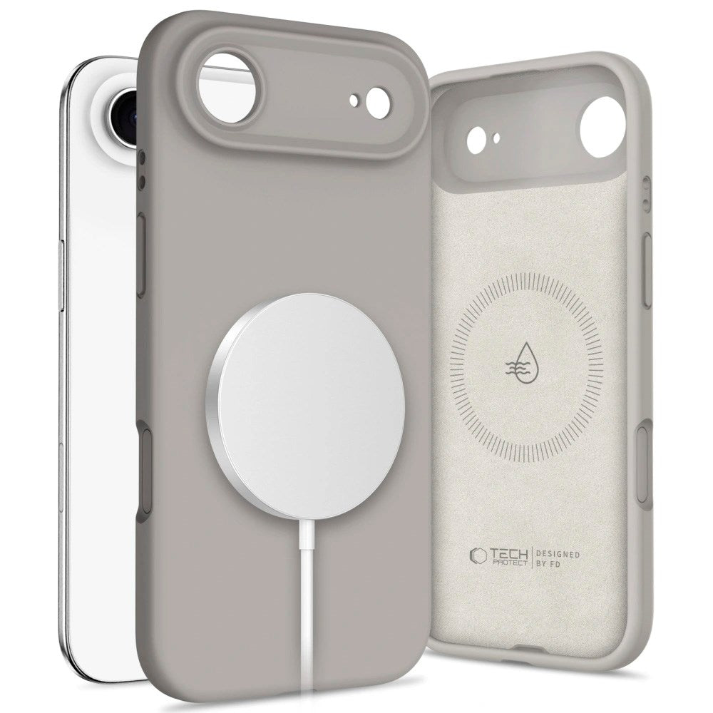 iPhone Air Tech-Protect Silicone Case - MagSafe Compatible - Grey