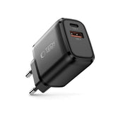 Tech-Protect NCA20 Wall Charger with 20W - 1 x USB-A & 1 x USB-C - Black