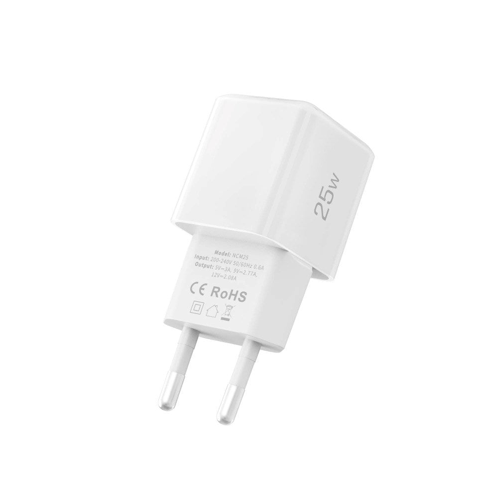 Tech-Protect NCM25 Wall Charger with 25W - 1 x USB-C - White