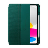 iPad 11" (2025) / 10.9" (2024 / 2022) Tech-Protect Canvas Flip Case with Pen Holder - Green