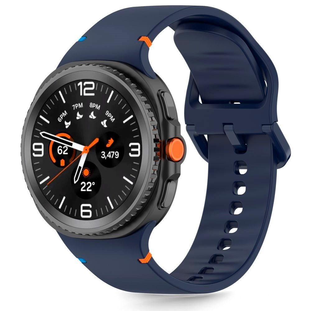 Samsung Galaxy Watch 8 / 8 Classic (40 / 44 / 46mm) Tech-Protect Silicone Strap - Storm Blue