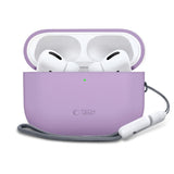 Apple AirPods Pro (3. Gen) Tech-Protect Silicone Case with Strap - Purple