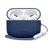 Apple AirPods Pro (3. Gen) Tech-Protect Silicone Case with Strap - Dark Blue
