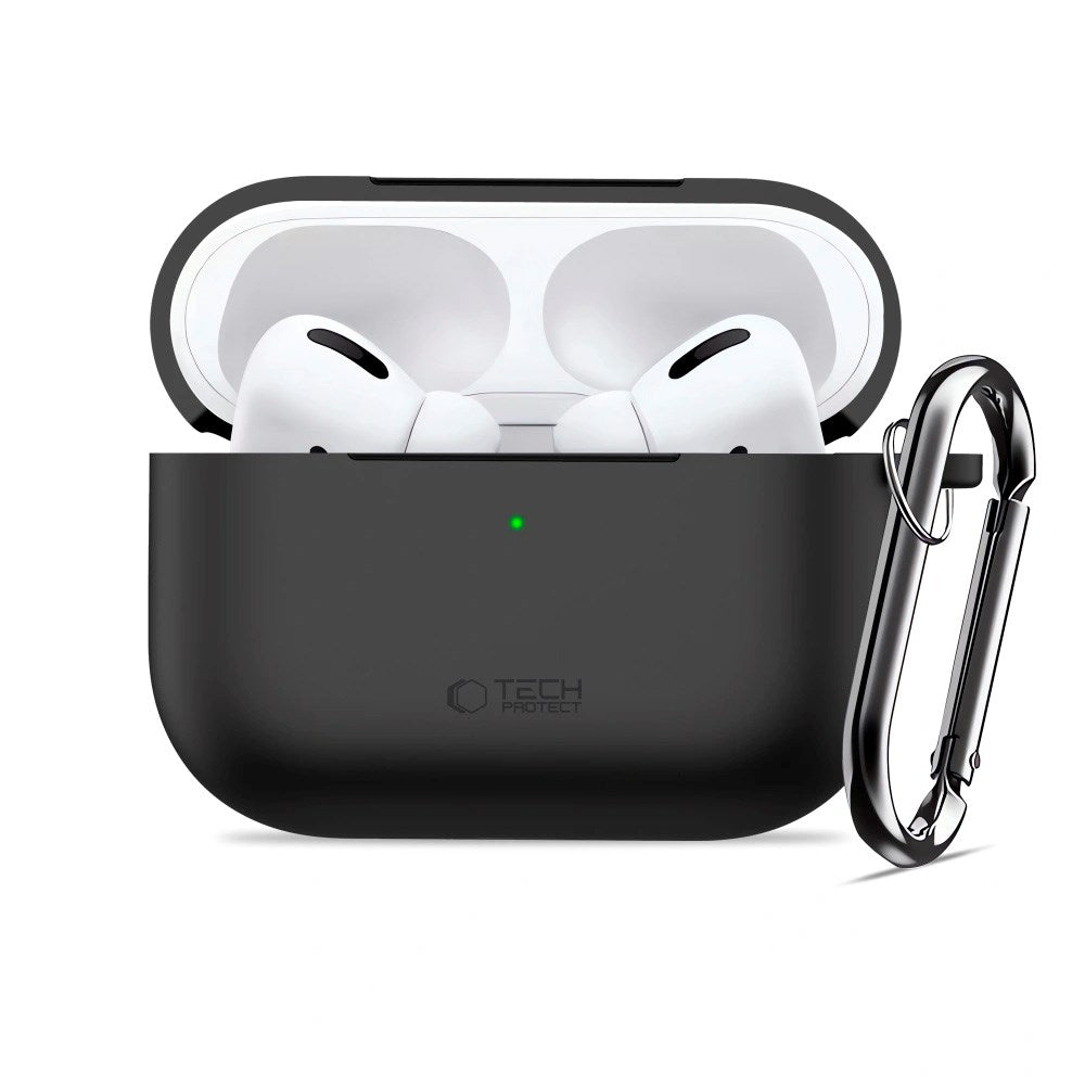 Apple AirPods Pro (3rd gen.) Tech-Protect Silicone Hook Case - Black