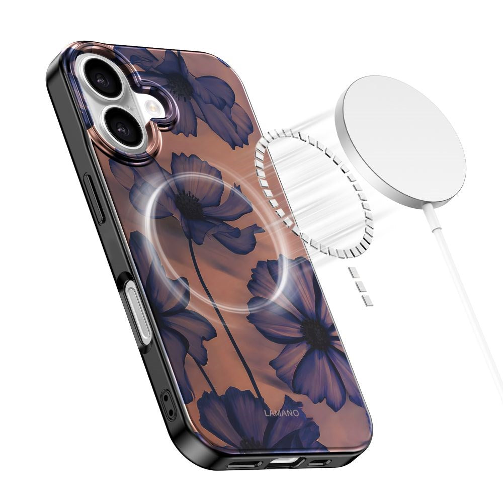 iPhone 16 Tech-Protect Lamano Case - MagSafe Compatible - Velvet Night