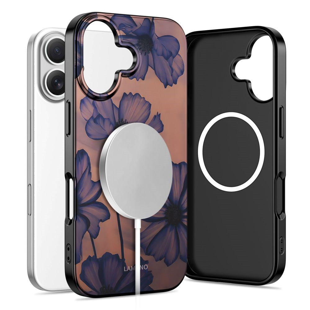 iPhone 16 Tech-Protect Lamano Case - MagSafe Compatible - Velvet Night