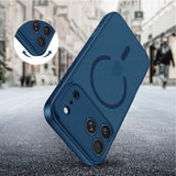 iPhone 17 Pro Tech-Protect BasicMag Hybrid Case - MagSafe Compatible - Matte Blue