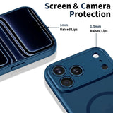 iPhone 17 Pro Max Tech-Protect BasicMag Hybrid Case - MagSafe Compatible - Matte Blue