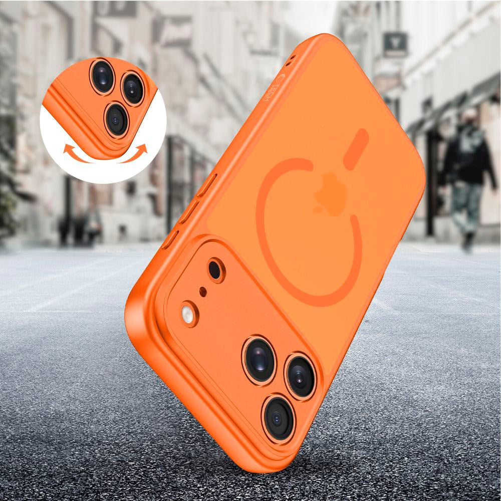 iPhone 17 Pro Tech-Protect BasicMag Hybrid Case - MagSafe Compatible - Matte Orange