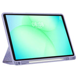 Samsung Galaxy A11+ (Plus) / A9+ (Plus) Tech-Protect SC Pen Hybrid Flip Case w. Stylus Holder - Purple Marble / Transparent