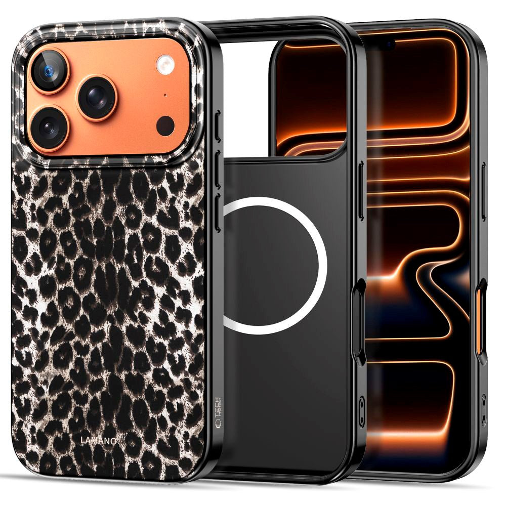 iPhone 17 Pro Tech-Protect Lamano Case - MagSafe Compatible - Leopard