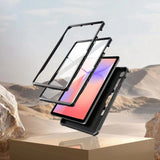 Samsung Galaxy Tab S10 Lite / S10 FE / S9 Tech-Protect Kevlar Pro Case with Built-in Screen Protector - Black