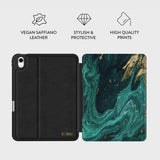 iPad 10.9" (2024 / 2022) / 11" (2025) Tech-Protect Lamano Flip Case - Verde Aura