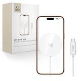 Tech-Protect 25W Qi2 Magnetic Wireless Charger - MagSafe Compatible - White