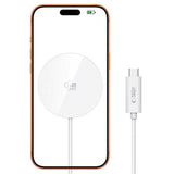 Tech-Protect 25W Qi2 Magnetic Wireless Charger - MagSafe Compatible - White