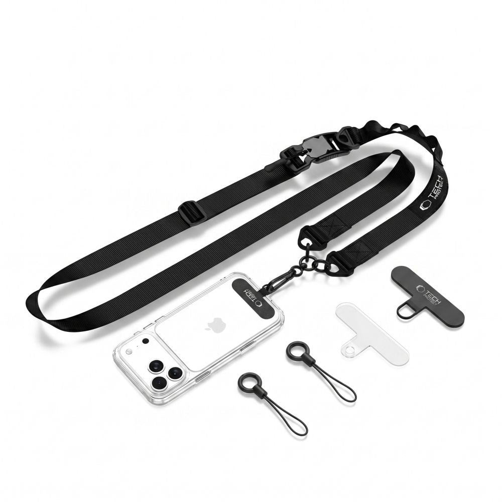 Tech-Protect Rope Crossbody Strap - Black