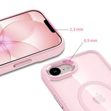 iPhone 17e / 16e Tech-Protect MagMat Case - MagSafe Compatible - Transparent / Pink