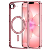 iPhone 17e / 16e Tech-Protect MagFlex Case - MagSafe Compatible - Transparent / Rose Gold