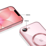 iPhone 17e / 16e Tech-Protect MagFlex Case - MagSafe Compatible - Transparent / Rose Gold