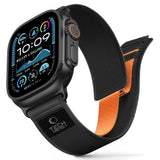 Apple Watch (44/SE/45/46/49Mm) Tech-Protect Nylon Elite Strap - Black / Orange