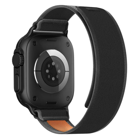 Apple Watch (44/SE/45/46/49Mm) Tech-Protect Nylon Elite Strap - Black / Orange