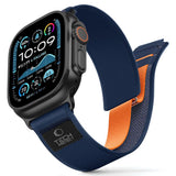 Apple Watch (44/SE/45/46/49Mm) Tech-Protect Nylon Elite Strap - Blue / Orange