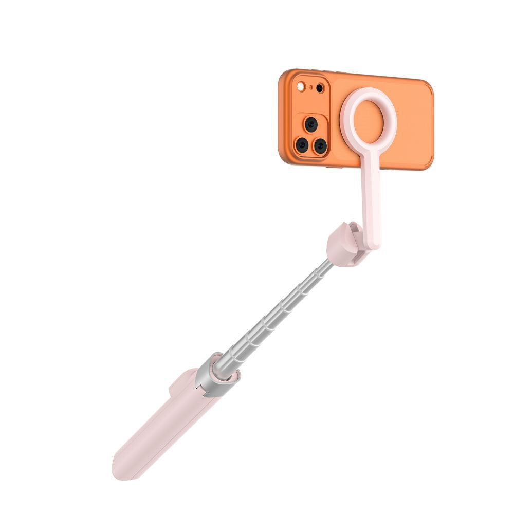 Tech-Protect L10S Bluetooth Tripod Selfie Stick – MagSafe Compatible – Pink / Silver
