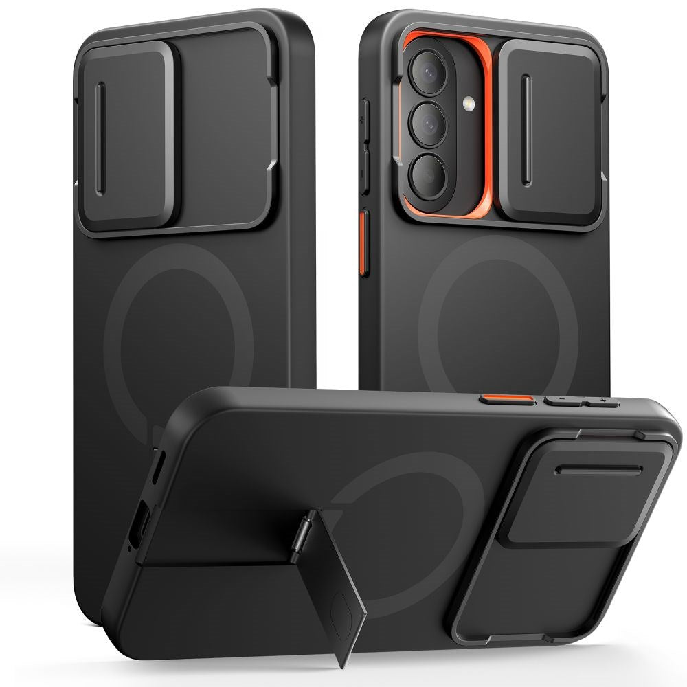 Samsung Galaxy A57 Tech-Protect Kevlar Aura Hybrid Case - MagSafe Compatible - Black