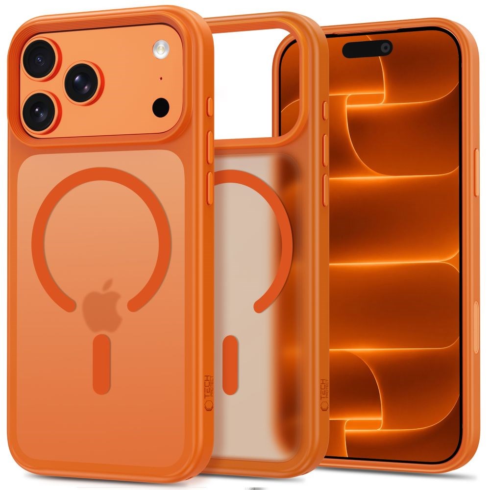 iPhone 18 Pro Max / 17 Pro Max Tech-Protect MagMat Case - MagSafe Compatible - Matte Orange