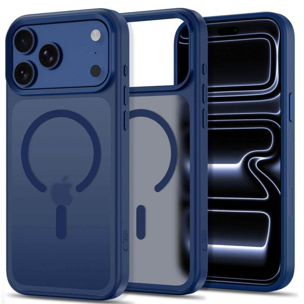 iPhone 18 Pro / 17 Pro Tech-Protect MagMat Case - MagSafe Compatible - Matte Dark Blue