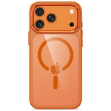 iPhone 18 Pro / 17 Pro Tech-Protect MagMat Case - MagSafe Compatible - Transparent / Orange