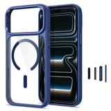 iPhone 18 Pro Max / 17 Pro Max Tech-Protect MagMat Case - MagSafe Compatible - Transparent / Blue
