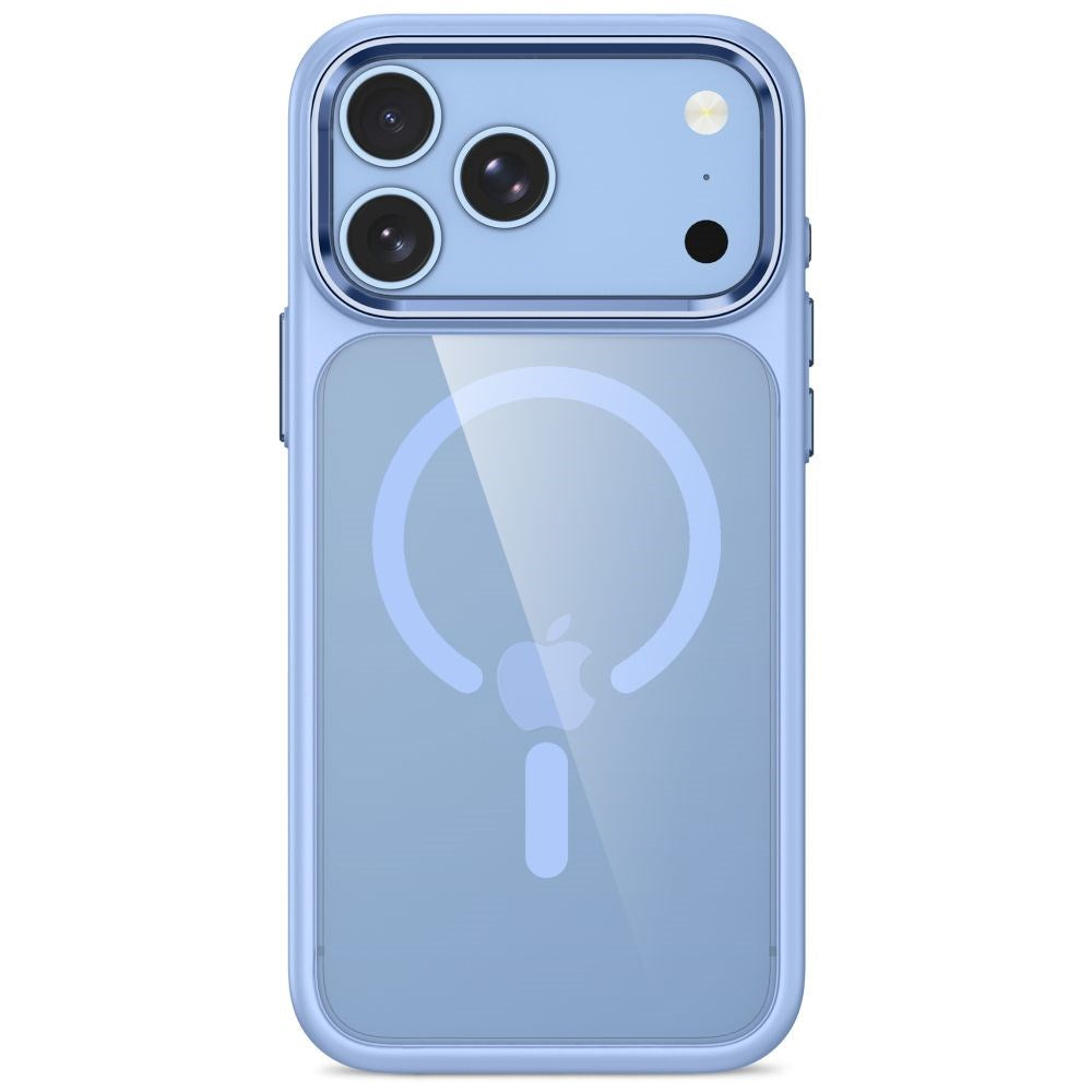 iPhone 18 Pro / 17 Pro Tech-Protect MagMat Case - MagSafe Compatible - Transparent / Light Blue