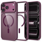 iPhone 18 Pro Max / 17 Pro Max Tech-Protect MagMat Case - MagSafe Compatible - Transparent / Red