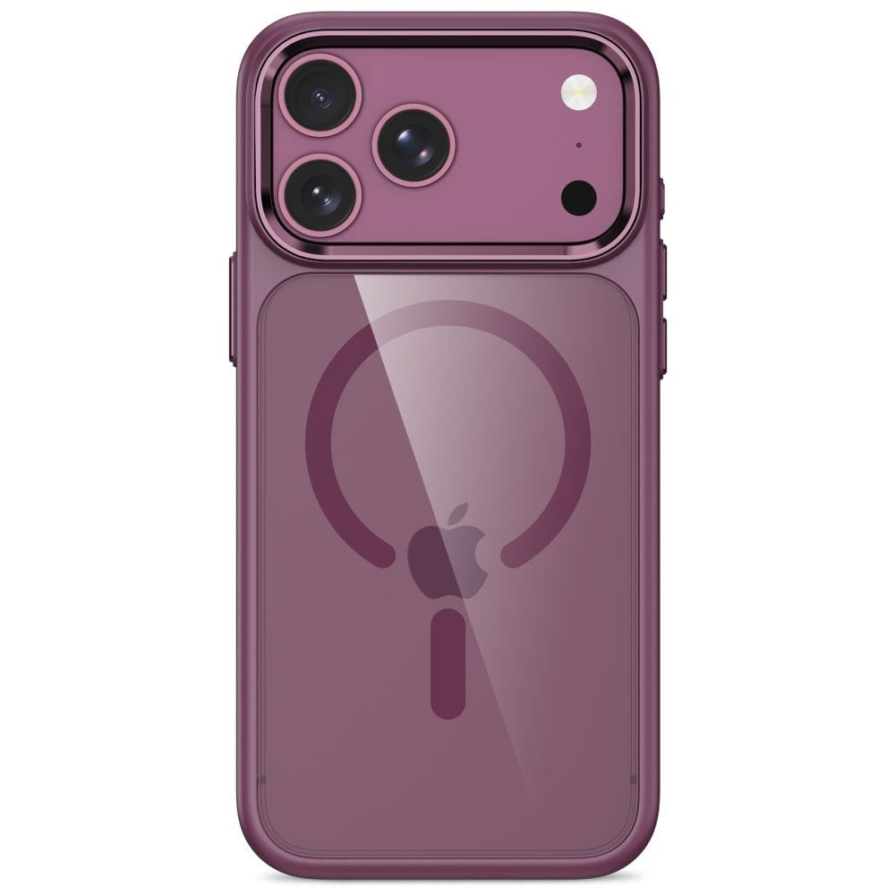 iPhone 18 Pro Max / 17 Pro Max Tech-Protect MagMat Case - MagSafe Compatible - Transparent / Red