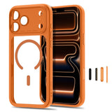 iPhone 18 Pro Max / 17 Pro Max Tech-Protect MagPeak Case - MagSafe Compatible - Orange / Transparent