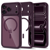 iPhone 18 Pro / 17 Pro Tech-Protect MagPeak Case - MagSafe Compatible - Red / Transparent