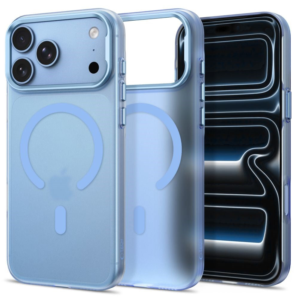 iPhone 18 Pro Max / 17 Pro Max Tech-Protect MagZero Case - MagSafe Compatible - Matte Light Blue