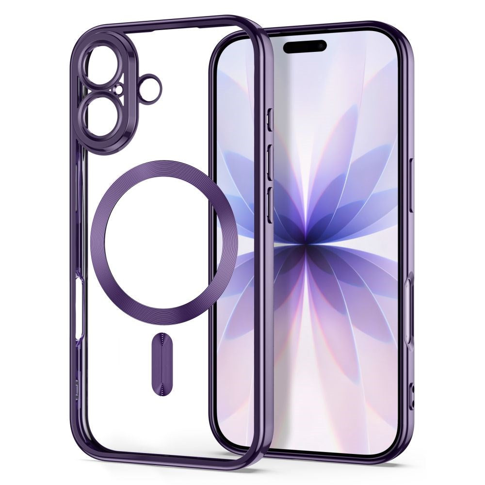 iPhone 17 Tech-Protect MagFlex Case - MagSafe Compatible - Purple / Transparent