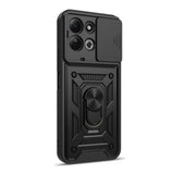 Xiaomi Redmi 17 (5G) / (4G) Tech-Protect Camshield Pro Case w. Camera Slider & Kickstand - Black