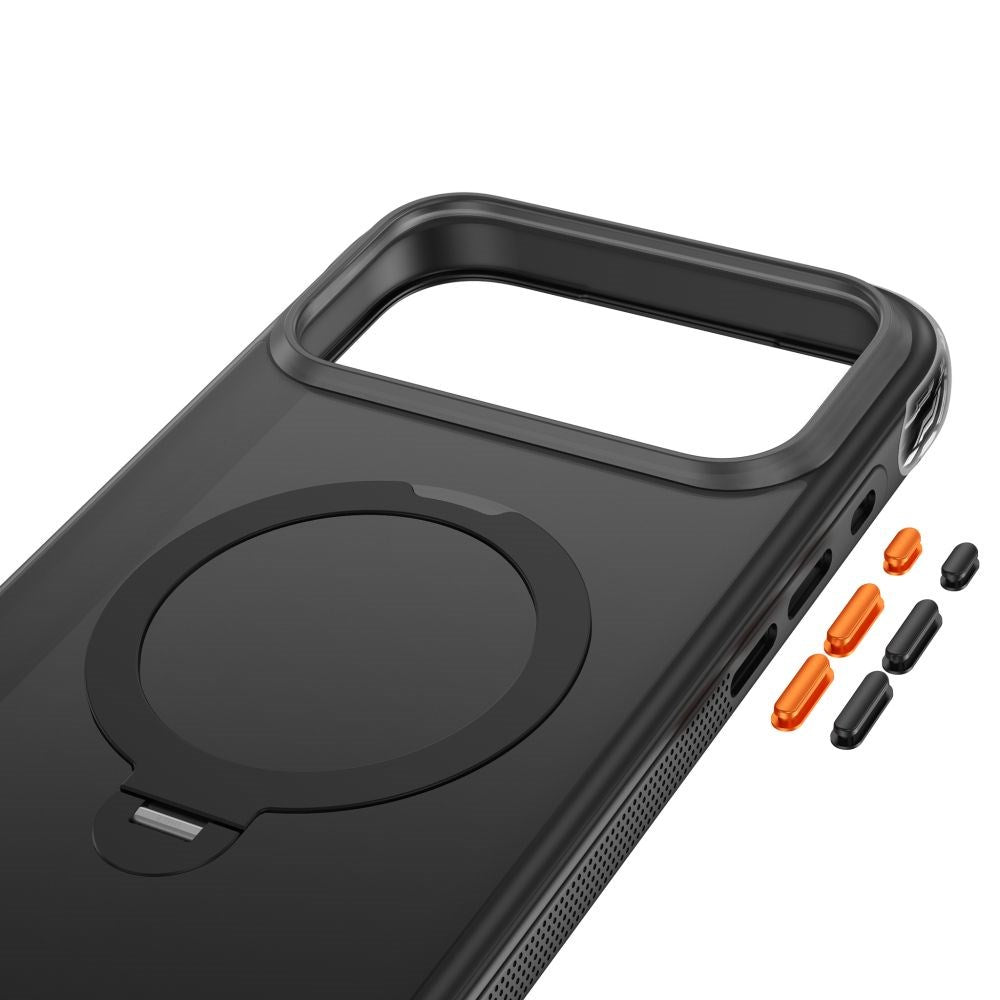 iPhone 18 Pro Max / 17 Pro Max Tech-Protect MagAir Stand Case with Kickstand - MagSafe Compatible - Matte Black
