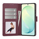 Samsung Galaxy S26 FE Tech-Protect Wallet Flip Case with Card Holder - Red