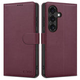 Samsung Galaxy S26 FE Tech-Protect Wallet Flip Case with Card Holder - Red