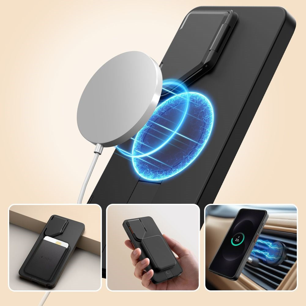 Samsung Galaxy S26 Ultra Tech-Protect Kevlar Aura Hybrid Case - MagSafe Compatible - Black