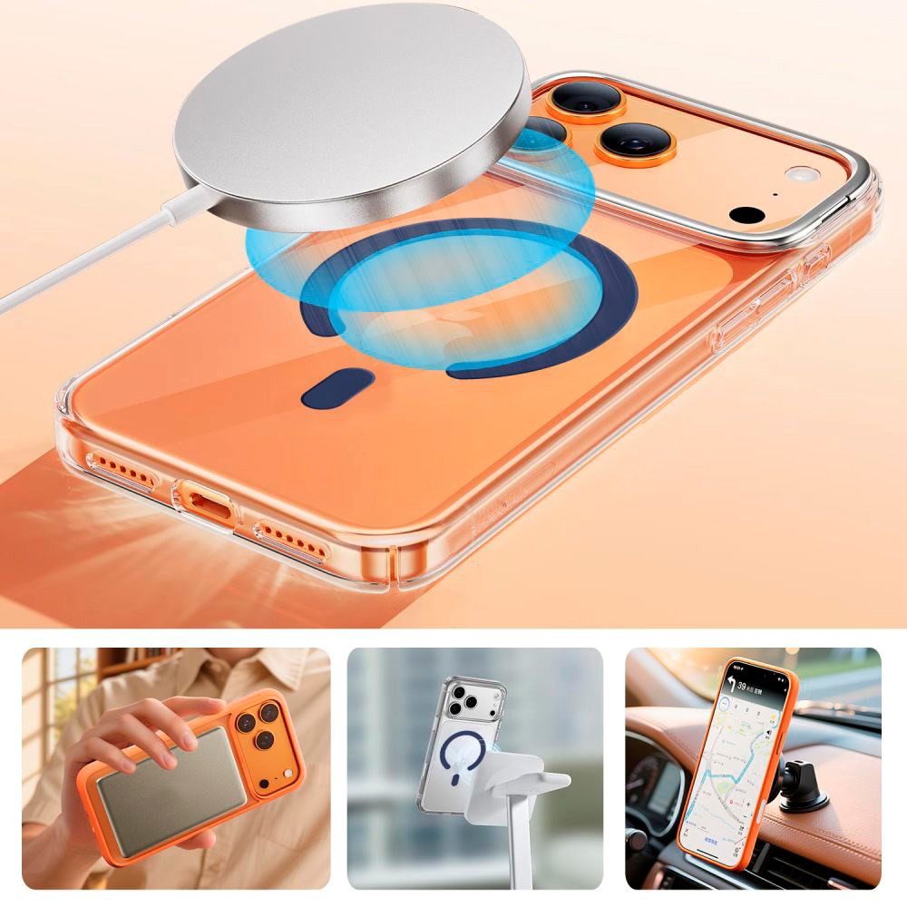 Tech-Protect Magnetic MagSafe Ring with Installation Frame – Blue