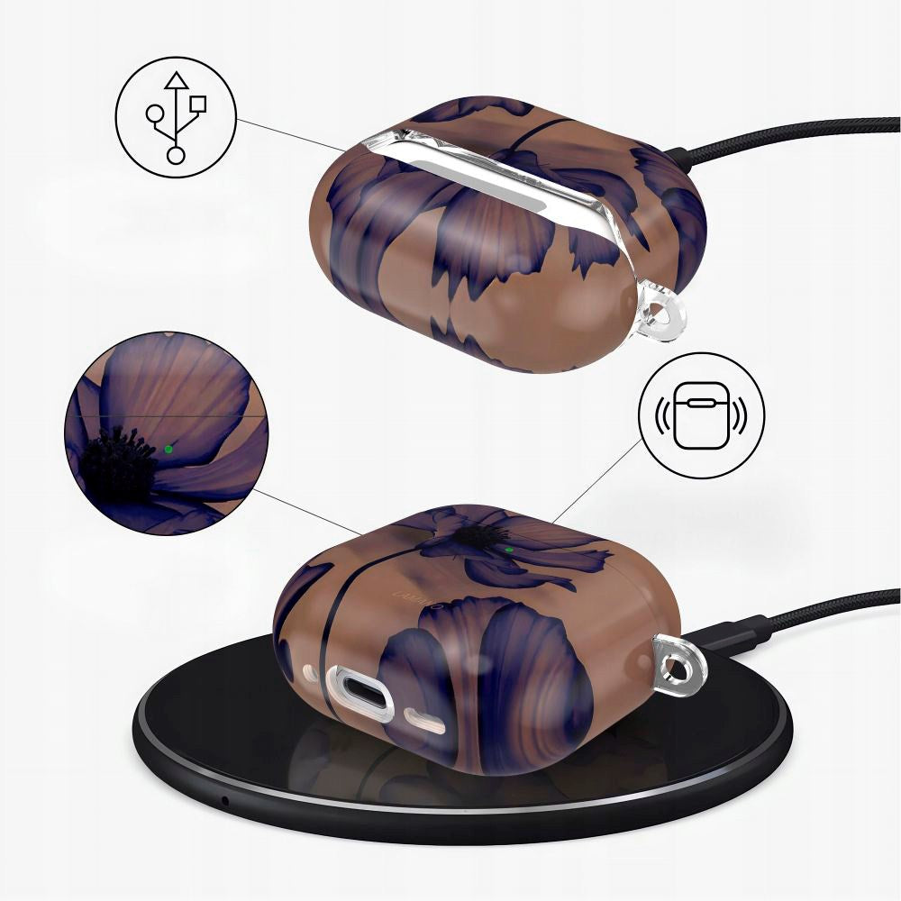 Apple AirPods (4. gen.) Tech-Protect Lamano Deksel with Keychain - Velvet Night