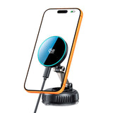 Tech-Protect Magnetic Car Mount with 25W Wireless Charging – Dashboard – MagSafe Compatible – Black