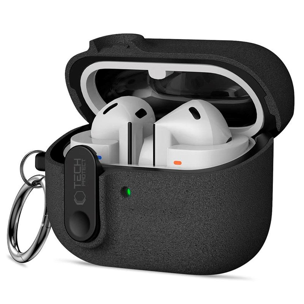 Samsung Galaxy Buds 3 / 3 Pro / 3 FE Tech-Protect Slim Hook Case with Carabiner – Black