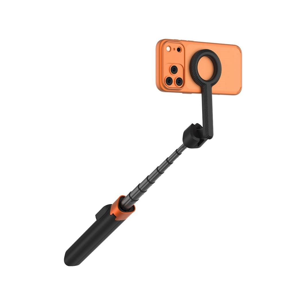 Tech-Protect L10S Bluetooth Tripod Selfie Stick – MagSafe Compatible – Black / Orange