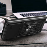 Xiaomi Redmi Note 15 Pro+ (Plus) Tech-Protect Camshield Case with Magnetic Ring & Stand Function - Black